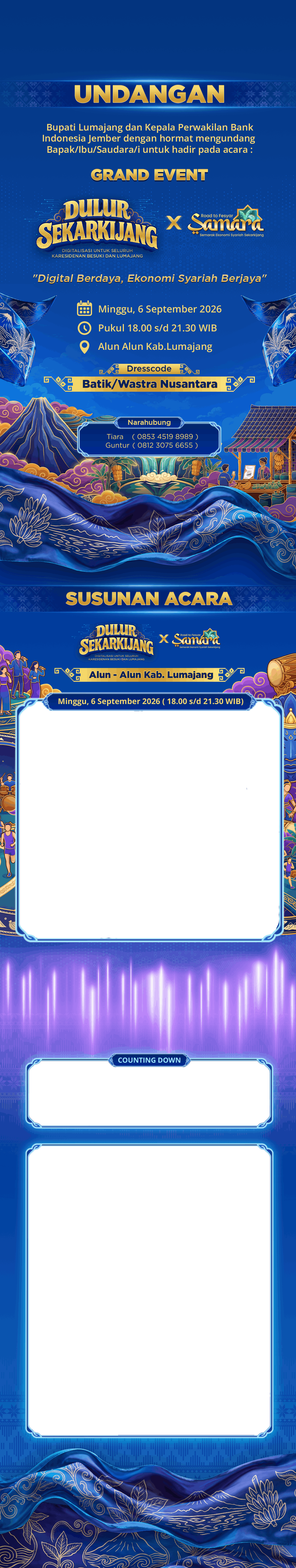 Undangan Grand Event Ceremony Dulur Sekarkijang x Road to Fesyar Samara